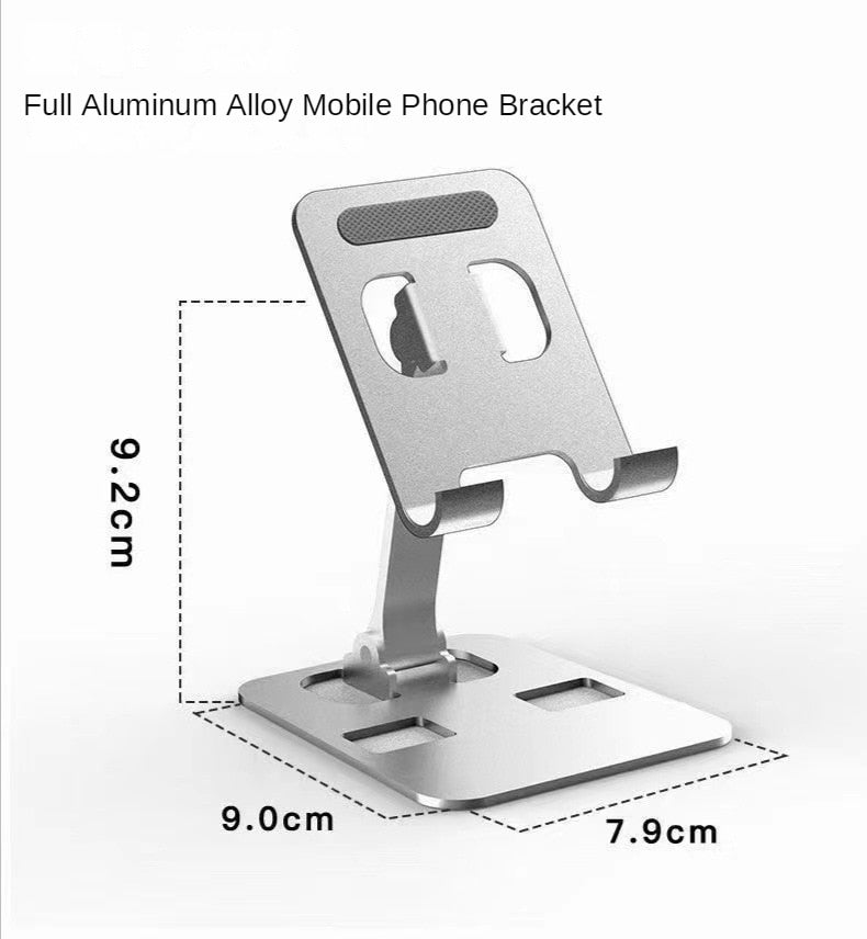 Universal All Aluminum Alloy Portable Tablet Holder For iPad Holder Tablet Stand Mount Adjustable Flexible Mobile Phone Stand