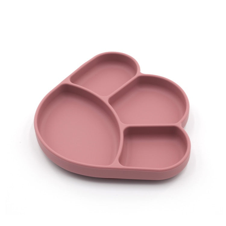 New Children's Silicone Tableware New Food Grade Silicone Dining Plate Claw Shaped Supplementary Food Sucker
