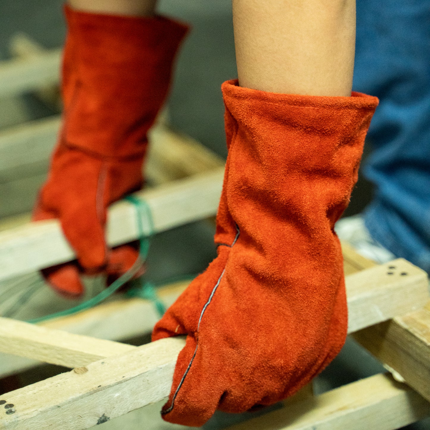 Red Cow Double-Skin Welding Gloves