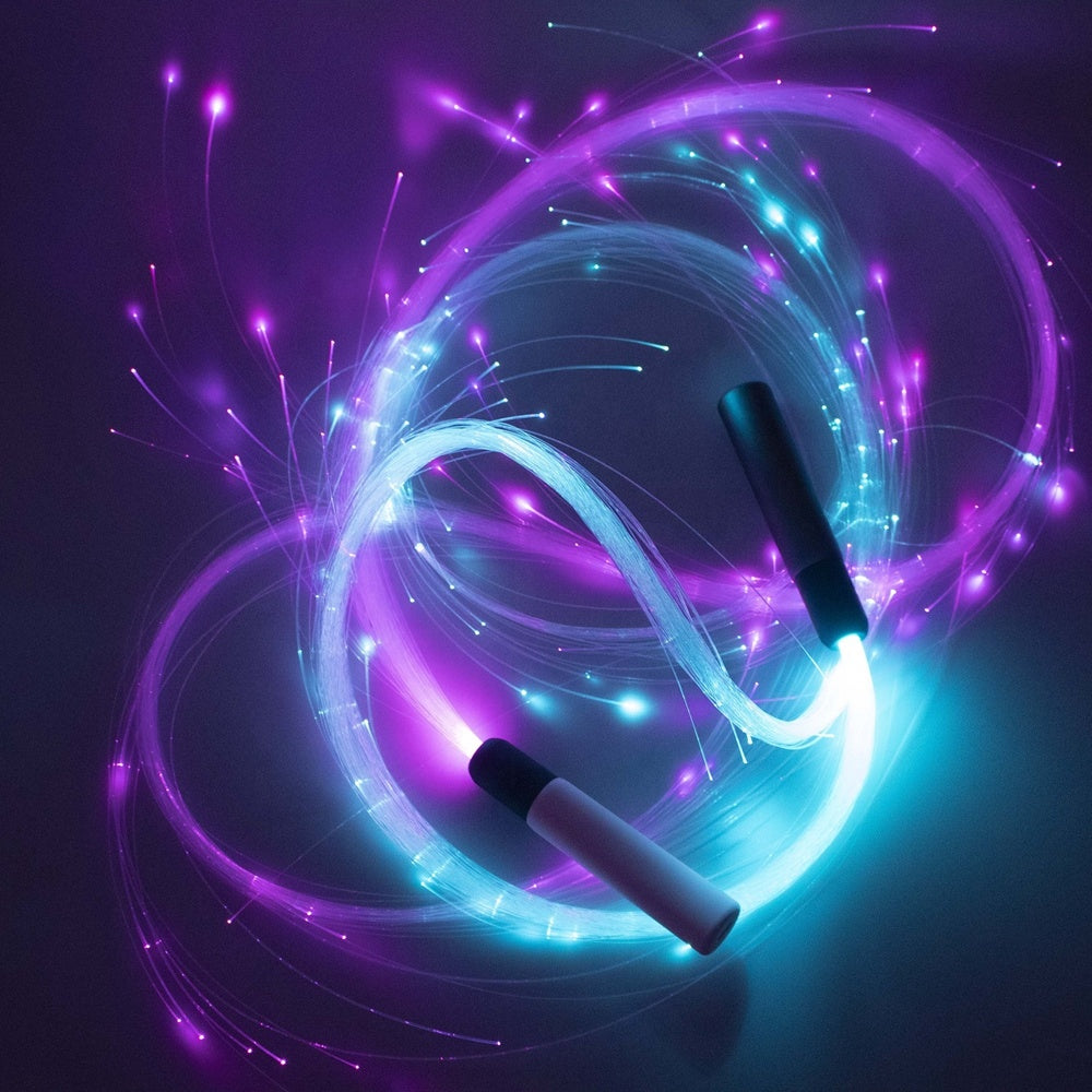 5th Generation Optic Fibre Rechargeable Dancing Whip Luminous Dance Whip For Party Light Shows Optical Fiber Whip Music Festival